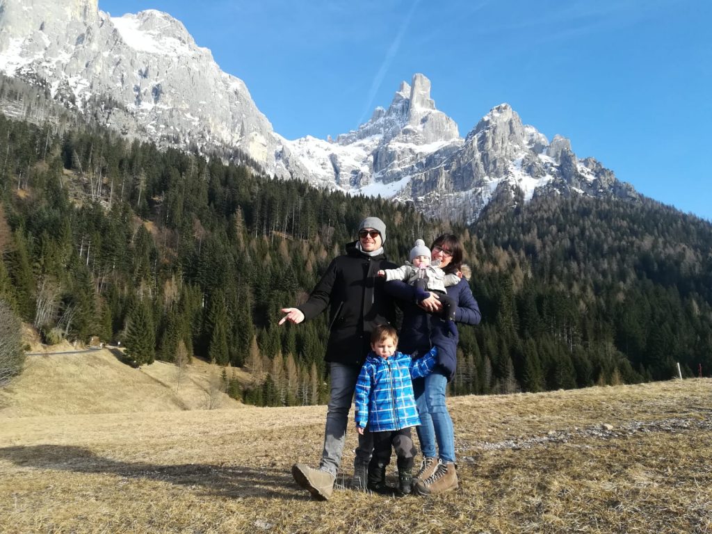 Famiglia a Malga Civertaghe